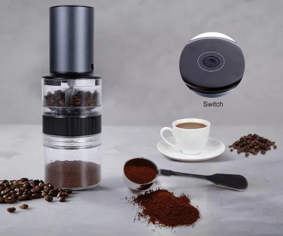 Petit moulin à café électrique domestique M05, avec pot en verre, Gadget d'ustensiles de cuisine rechargeables